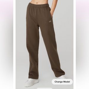 All Yoga Accolade Straight Leg Sweatpants - Espresso XXS